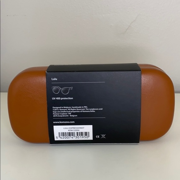 Komono Sunglasses NEW Lulu Black/ Yellow cat eye - Picture 15 of 16